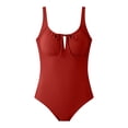 thumbnail image 7 of BSDJILFG Push Up Swimsuits for Women Backless Cutout Swimwear Ribbed Knit Ruched Bodysuit Bathing Suit, 7 of 7