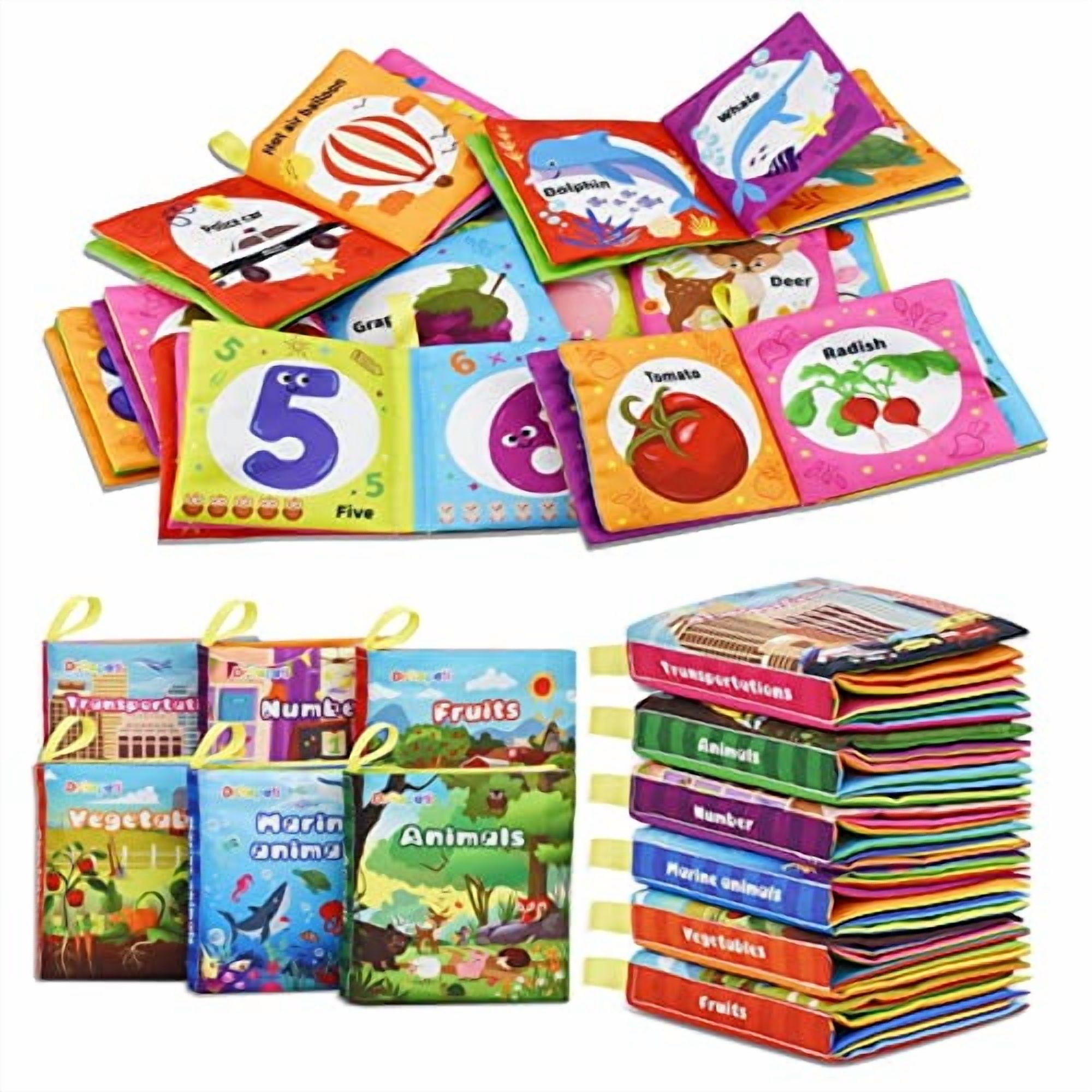 TOY Life Busy Book For Toddlers - 32 Pages Of Preschool Learning Activities, Autism Sensory Toys, Montessori Quiet Book For Kids 3+ With Animals, Shapes, Colors - Travel Educational Toy For Boys & Girls