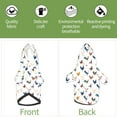 thumbnail image 6 of Honeii Various Rooster Print Small Dog Hoodies Pet Hooded Sweatshirts Fall Winter Puppy Cat Sweaters Warm Clothes for Small Dogs Outfits Costume-Medium, 6 of 7