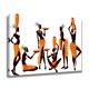 thumbnail image 2 of Póster de lienzo de mujer negra con arte abstracto africano, decoración de dormitorio, paisaje deportivo, decoración de oficina, regalo, estilo marco, 20 x 30 cm, 2 of 8