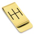 thumbnail image 1 of Stainless Steel Religious IH Monogram Classic Slim Money Clip Credit Card Holder, 1 of 2