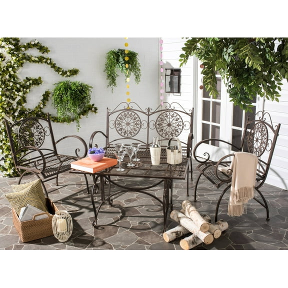 Safavieh Sophie Outdoor Traditional 4 Piece Living Set