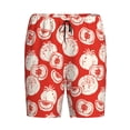 thumbnail image 6 of Daiia Tomatoes Mens Woven Stretch Pajama Short,Short Pajama Pants-Large, 6 of 7