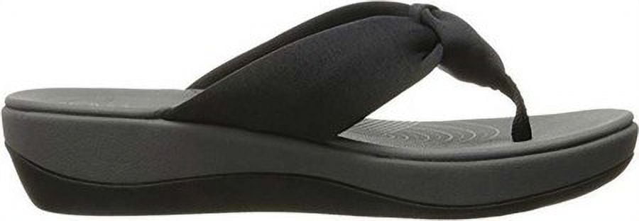 Clarks Women's Arla Glison Hanging Flip Flop Sandal Black Fabric 並行輸入品 Clarks Women Arla Glison Thong Sandals with Arch Support