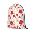 thumbnail image 2 of XMXT Waterproof Gym Bag, Red Christmas Box Print Drawstring Backpack for Men, s, 2 of 8