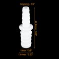 thumbnail image 3 of 2uds I Forma Manguera Espiga I Espiga Tubo Tubería Accesorio PE Blanco para Auto 1/4"-3/8", 3 of 6