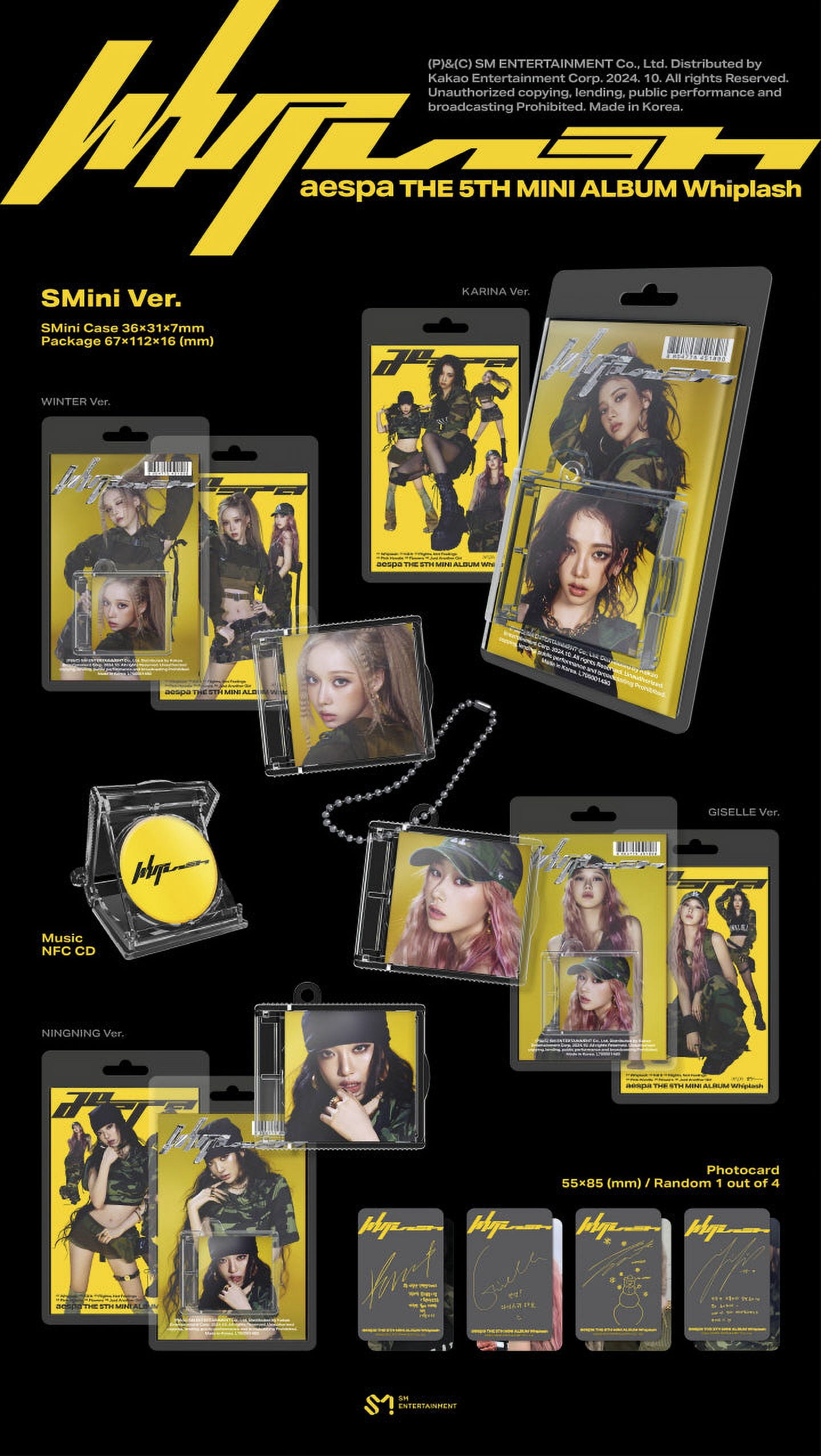 aespa - [WHIPLASH] 5th Mini Album SMINI WINTER Version - Walmart.com