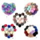 thumbnail image 3 of 20 Piezas Pompones De Piel De Zorro Sintético Bolas Juego De Pompones De Colores Brillantes Para Sombreros Diy Hy, 3 of 5
