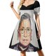 thumbnail image 2 of Vestido de manga corta #3 de Liam Gallagher Conjuntos de verano para mujer Vestidos para mujer Vestidos de verano para mujer, 2 of 7