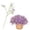 Purple, variant on QWUIIOMJPY Artificial Baby's Breath Stems 5 Pack,14.96in Long Sky Blue Fake Gypsophila Silk Flower Branches,Home Vase Filler Wedding Table Centerpiece Party Holiday Decor