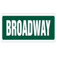thumbnail image 1 of SignMission SS-836-BROADWAY 36 Po Broadway Street Sign - New York Nyc Nouveau Spectacle, 1 of 1