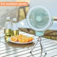 thumbnail image 4 of AMERTEER 2400mah Rechargeable Battery Camping Fan and Portable USB with Lights Operated Tent for Hanging or Tabletop Use Car RV Outdoor Outage, 4 of 7