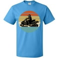 thumbnail image 3 of Inktastic Snowmobile Retro Sunset T-Shirt, 3 of 5