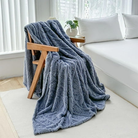 Blanket Soft Fuzzy Warm Multifunctional Polyester Quantity:1 Use: Nap Reading Movie-watching Home or Office Blue