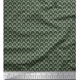 thumbnail image 1 of Soimoi Modal Satin Fabric Leaves Small Printed Fabric 1 Yard 42 Inch Wide, 1 of 3