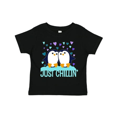 

Inktastic Just Chillin- Cute Penguins with Hearts Gift Toddler Boy or Toddler Girl T-Shirt