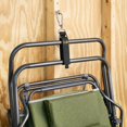 thumbnail image 3 of Hook 'n Hang Wrap-It Storage Straps - 18" (3-Pack) Black - Carabiner Straps to use as an Extension Cord Holder with Hooks, 3 of 9