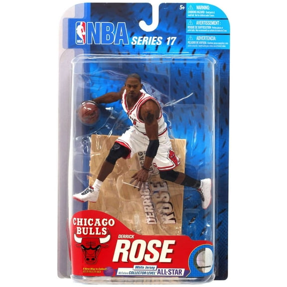 McFarlane NBA Sports Picks Series 17 Derrick Rose Action Figure (White Jersey)