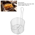 thumbnail image 4 of Panier à Frites Rond en Acier Inoxydable 304, Panier à Frites Profond Réutilisable, avec Poignée à Levage Facile pour Frire en Cuisine Ailes de Poulet Légumes, 4 of 7