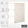 Cordless 1" Aluminum Mini Blind 29" Wide x 84" Long, Alabaster, Room