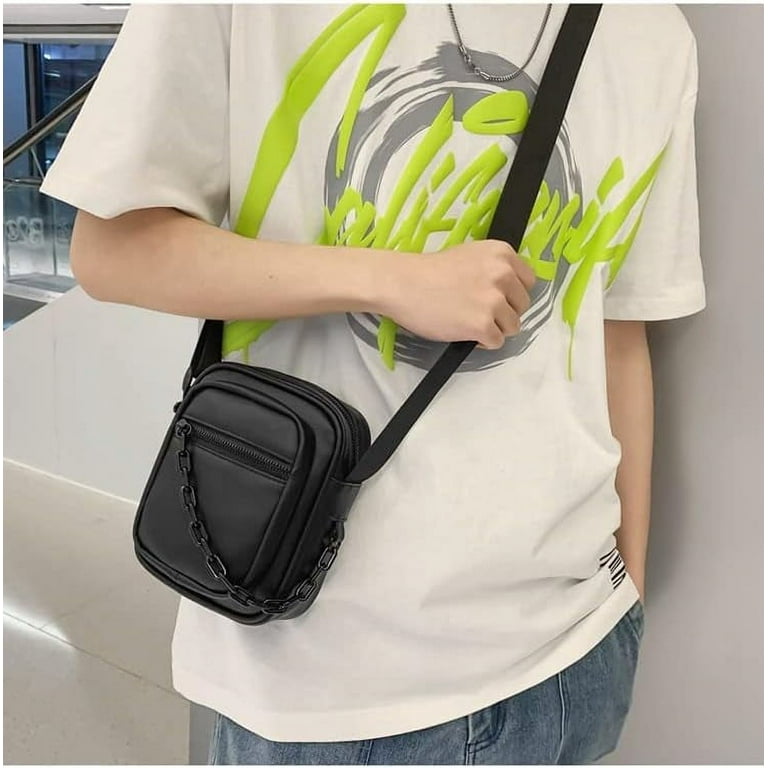 Kukuzhu Grunge Punk Mini Crossbody Bag Emo Japanese