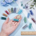 thumbnail image 3 of Cuentas de corneta de 90 g, 18 colores, 2 mm, cuentas de vidrio, tubo pequeño, a granel, 3 of 9