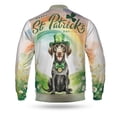 thumbnail image 2 of Happy St. Patrick’s Day German Shorthaired Pointer with Green Hat Shamrocks Rainbow All Over Print 3D Baseball Jacket GSP Lover Dog Gift Bomber Jacket Softball - 03007, 2 of 6