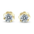 thumbnail image 2 of Round Brilliant 3 Prong Diamond Stud Earrings 14K Gold 0.42 CT TW, 2 of 3