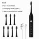 thumbnail image 3 of Cepillo de dientes eléctrico sónico para adultos, cepillo de dientes inteligente con temporizador, limpieza de dientes, blanqueamiento rápido, cepillo de dientes recargable por USB, cabezal de repuest, 3 of 5