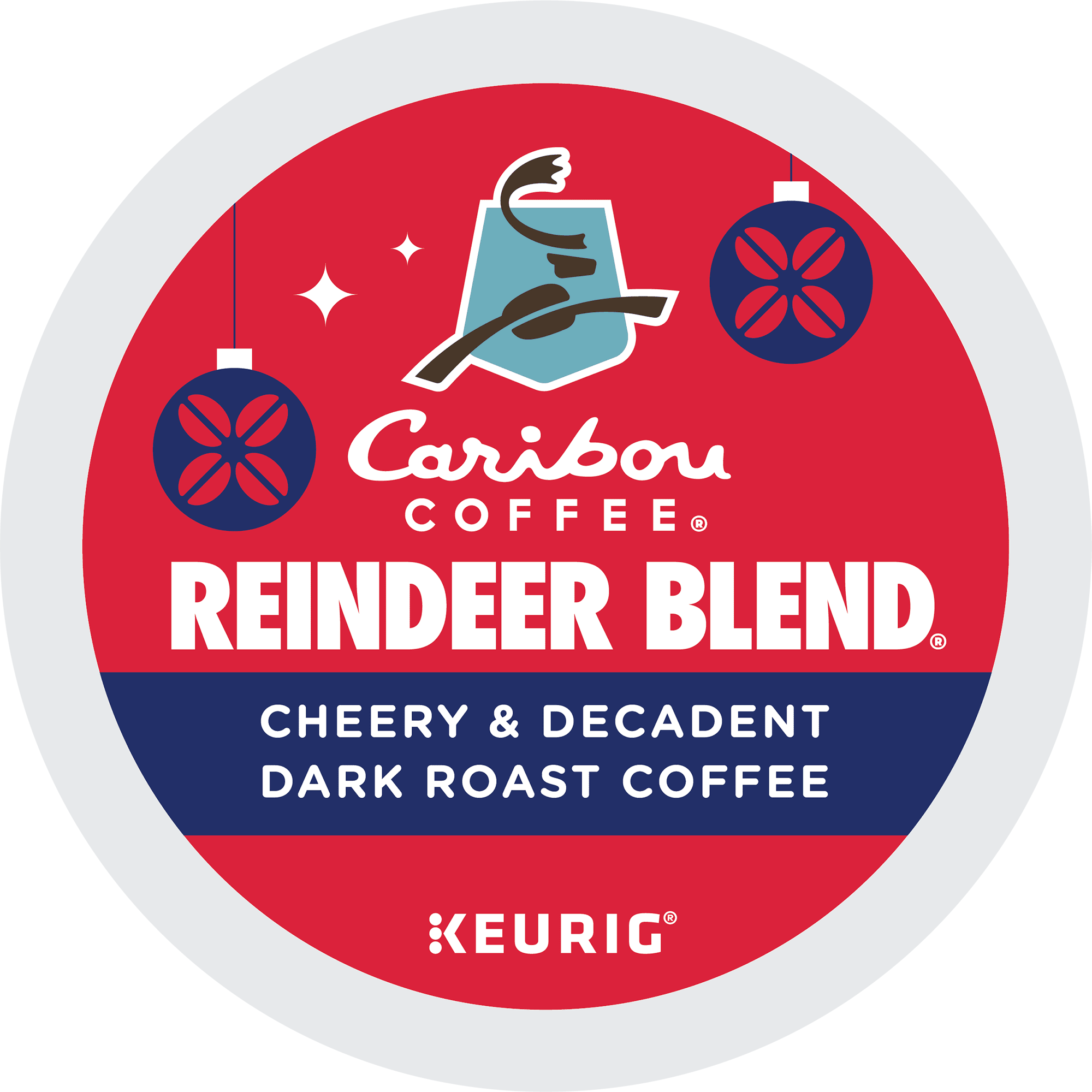 Caribou, Reindeer Blend Coffee, 88 Single Serve K-Cup Pods