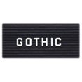 thumbnail image 1 of Ghent Plastic Letter Replacement Unit, Gothic, 3/4-Inch, White, 1 of 3
