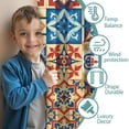 thumbnail image 3 of Blackout Kids Curtains,Boho Bohemia Flower Childrens Insulated Curtains Set Of 2,Bedroom Essentials,Toddler Room Decor 42"x84"(106x213cm), 3 of 4