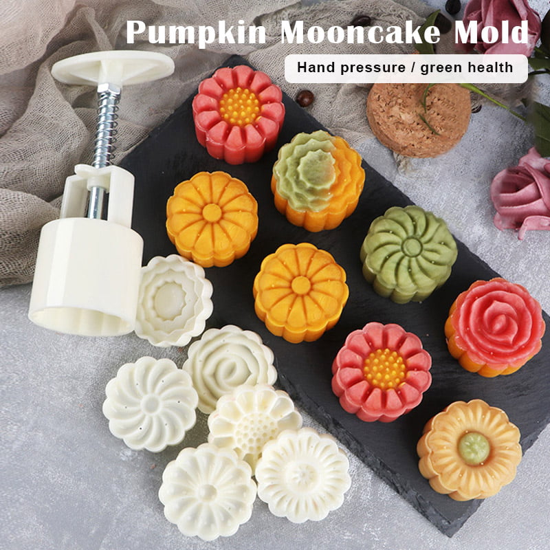 Hand Press Home Moon Cake Mold Kitchen Supplies Cake Plungers Pastry Tool