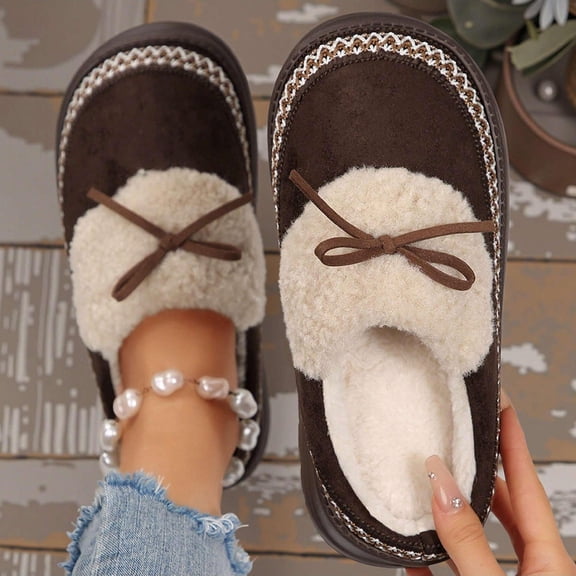 Women Fashion Boots - Padded Cotton Snow Boots With Thick Sole for Warmth and Comfort, Increased Height for Style