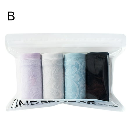 

huanledash 4Pcs Women Briefs Jacquard Tummy Tightening Plus Size Sexy Close Fit Panties for Daily Wear