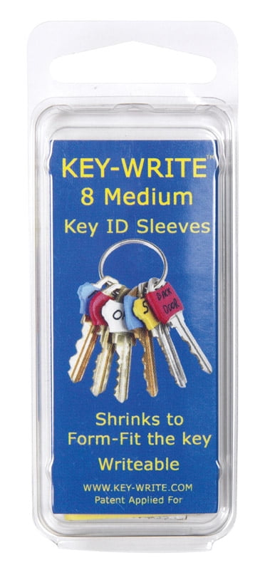 8 Colors Lot 8 Identification Key ID Rings Covers Free Shipping 