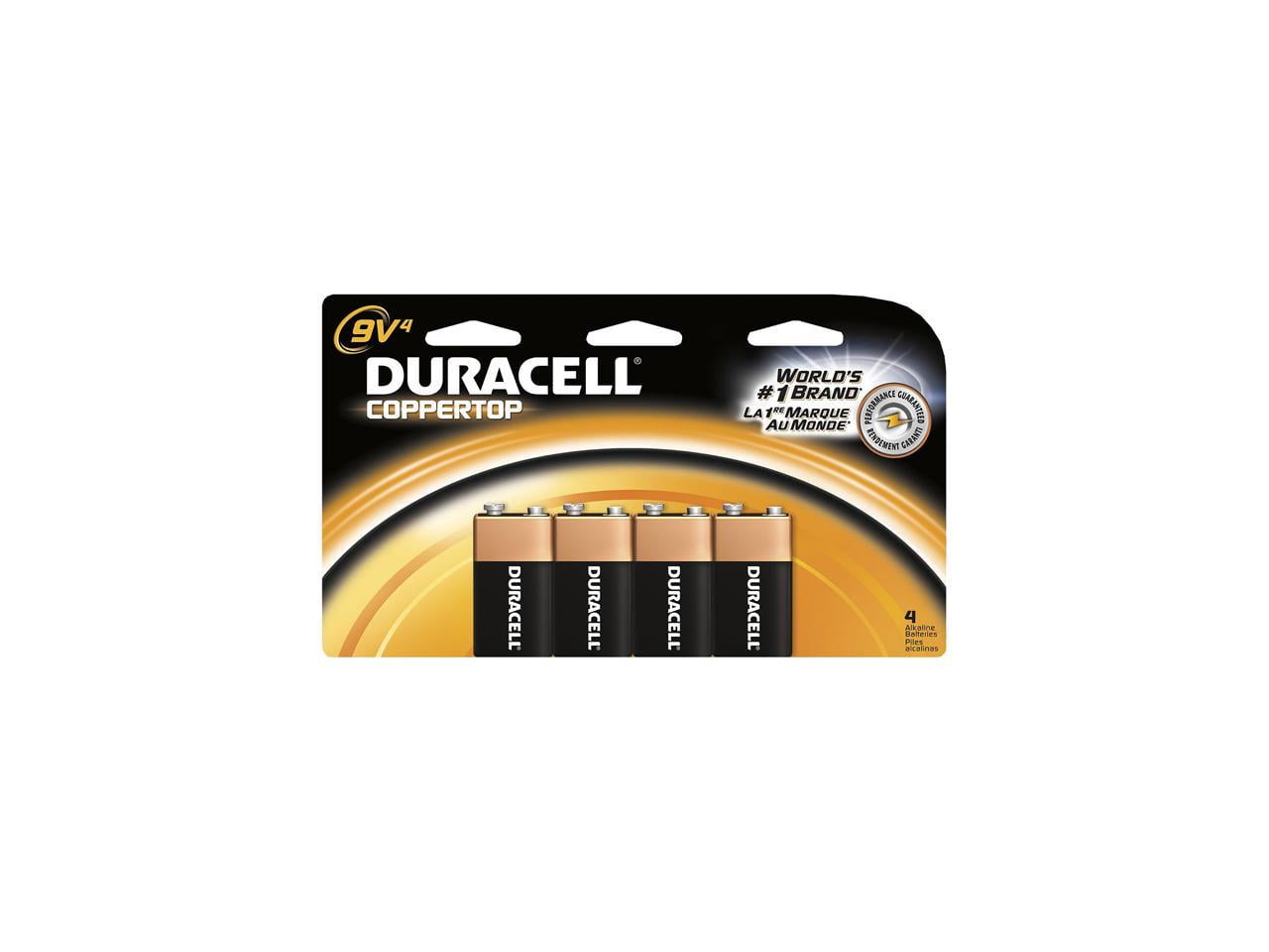 DURACELL CopperTop MN1604 9V Alkaline Battery, 12-box - Walmart.com