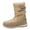 Beige, variant on Womens Plus Size Warm Snow Boots Fashion Casual Versatile Fleece Lined Thick Fall Winter Trendy Slimming Comfortable Boots For Wide Feet Snow Boots For Women