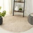 thumbnail image 2 of SAFAVIEH Indie Balfour Solid Shag Area Rug, Light Beige, 4' x 4' Round, 2 of 6