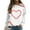 White, variant on WILLBEST Hoodies Women Long Sleeve Round Neck Casual Baseball Printing Game Hoodless Sweatshirt clockwork orange Hoodies