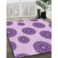 thumbnail image 3 of Ahgly Company Machine Washable Indoor Rectangle Transitional Blossom Pink Area Rugs, 2' x 3', 3 of 7