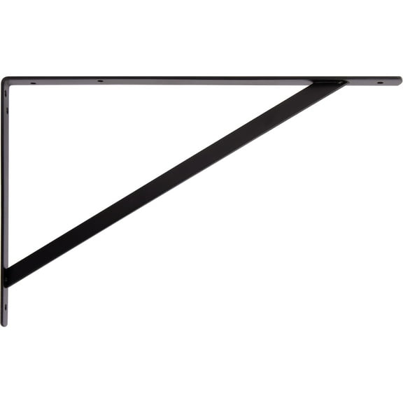 Max-Duty Shelf Bracket, 19-1/2", Matte Black by Stone Harbor Hardware