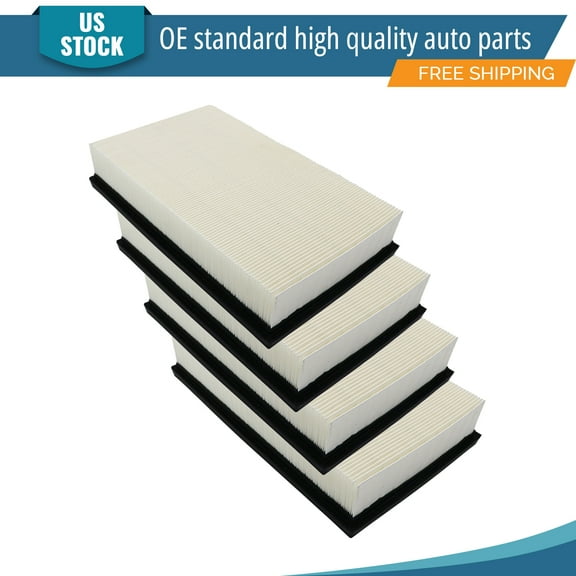 YXPCARS 4PCS Front Engine Air Filter for 2006 - 2012 Ford Fusion Mercury Milan Mazda 6, New Air Filter Replacement (CA10094)