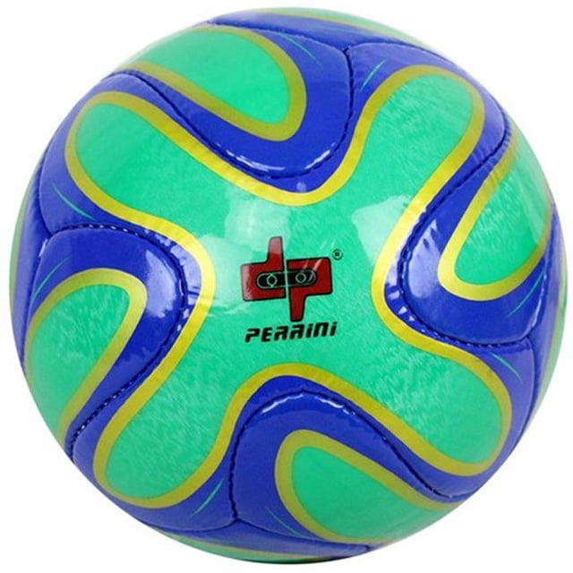 8320 Perrini Brazuca Soccer Ball - Size 5- Green- Blue- Gold