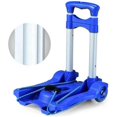thumbnail image 4 of Foldable hand truck, collapsible, sturdy, with wheels, travel cart, shopping cart, hand wagon, foldable, Black 01, 4 of 5