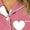 Pink, variant on Delliss Womens Trendy Pajama Sets Cute Heart Print Long Sleeve Button Down Shirt With Long Pants
