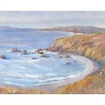 thumbnail image 2 of OToole, Tim 14x12 Gold Ornate Wood Framed with Double Matting Museum Art Print Titled - Along the Coast II, 2 of 4