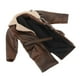 thumbnail image 5 of Prendas de abrigo de cuero PU a escala 1:12, abrigo de figura masculina, accesorios de disfraz, traje de en miniatura con solapa para, 5 of 9