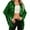 Green, variant on Daznico Stylish Casual Fringe Sequin Jacket Outerwear Sparkly Coat for Daily Wear and Night Out,Mardi Gras Clothing,M
