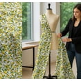 thumbnail image 5 of Soimoi Cotton Poplin Fabric Leaves,Floral & Lemon Vegetable Print Fabric by Yard 42 Inch Wide, 5 of 7